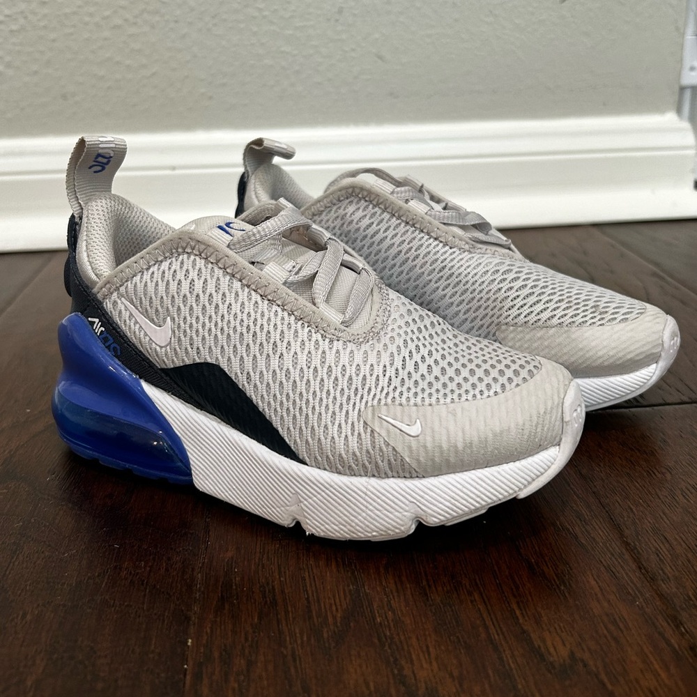 Nike Air Max 270 Mesh Sneakers - Gray & Blue